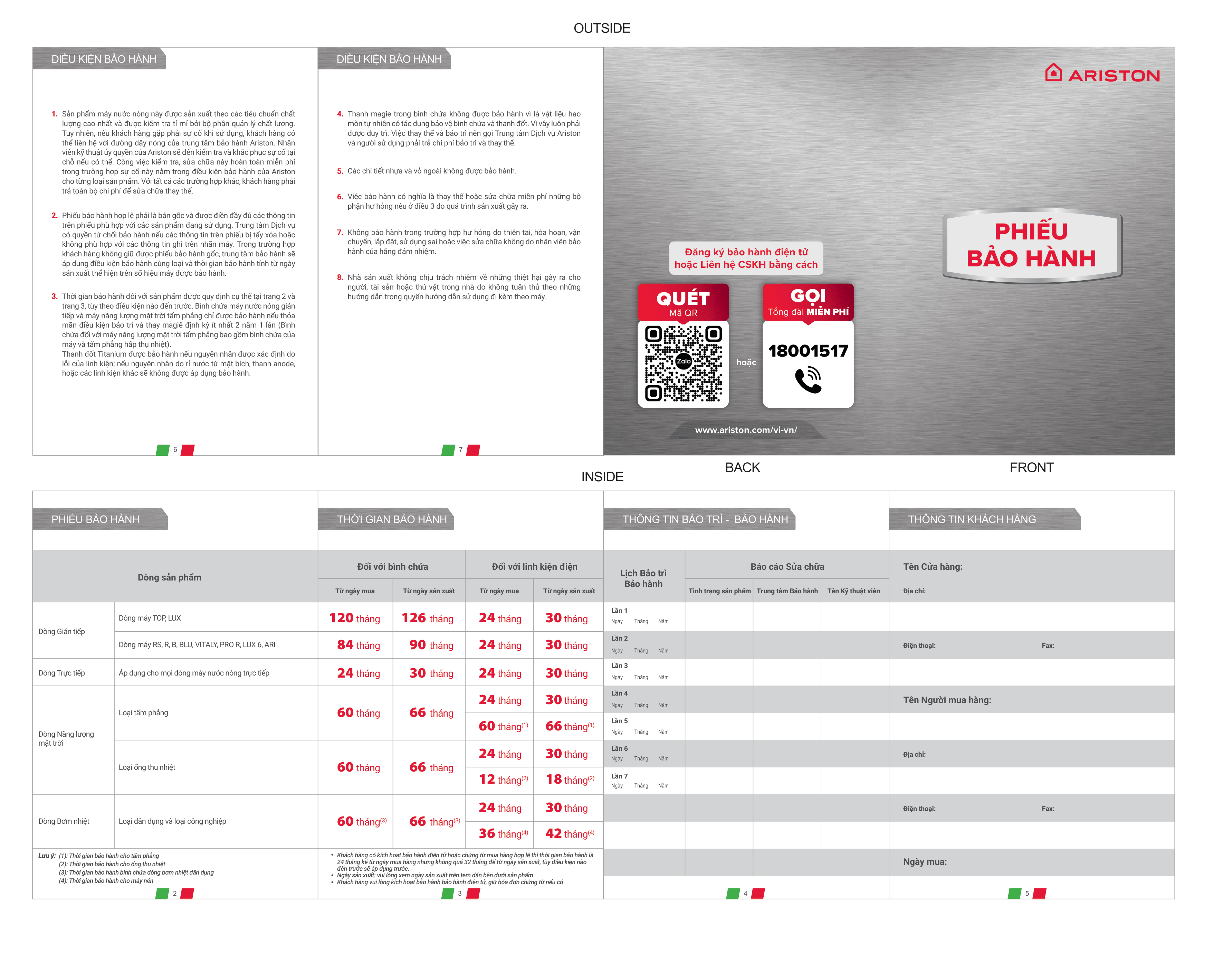 Chính Sách Bảo Hành